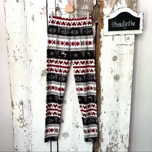Agnes & Dora Scandinavian Fair isle printed buttery soft legging